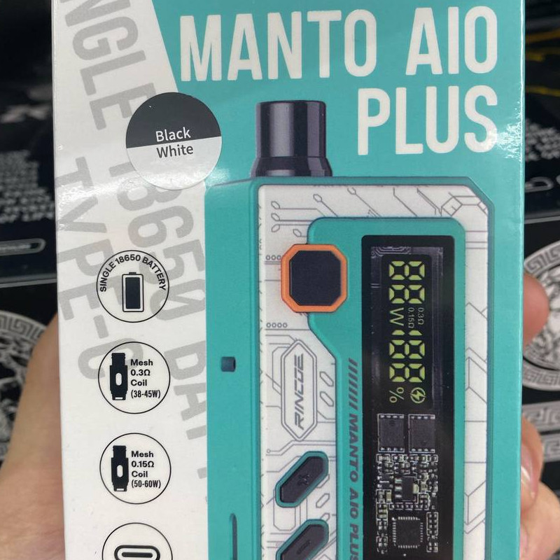 Купить манто плюс. Manta AIO Plus 2. Манто АИО Plus. Под Manta AIO Plus. Rincoe Manto AIO Plus pod Kit.