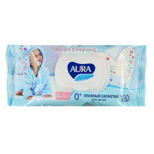 Влажные салфетки детские AURA ULTRA COMFORT