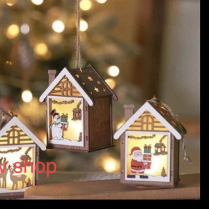 Рождественский светящийся домик для украшения