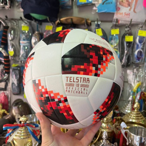 Футбольный мяч FIFA Telstar, 5 размер, красный