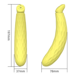 Силиконовый вибратор в форме банана