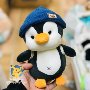 Пингвин в шапке с рюкзачком - мягкая игрушка (23-45см)